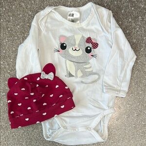 H&M Kitty Onesie with Hat
